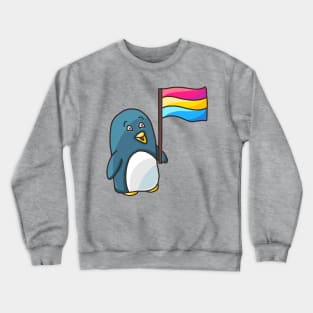 Pan Pride Flag Penguin Crewneck Sweatshirt